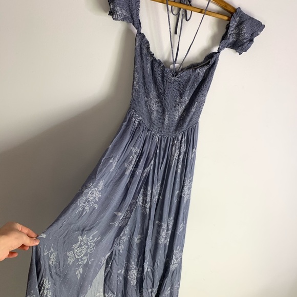 LULU’S Sage The Label Floral Hi Low Hem midi Dress - Picture 8 of 8